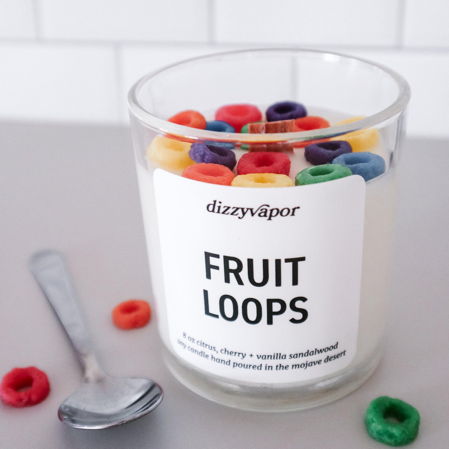 Fruit Loops | Citrus, Cherry, Vanilla Sandalwood | Hand Poured Soy Candle