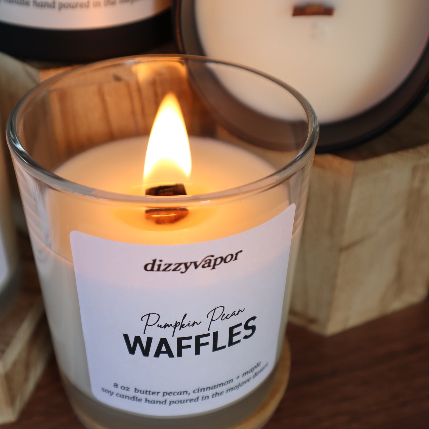 Pumpkin Pecan Waffles | Butter Pecan, Cinnamon & Maple | Hand Poured Soy Candle