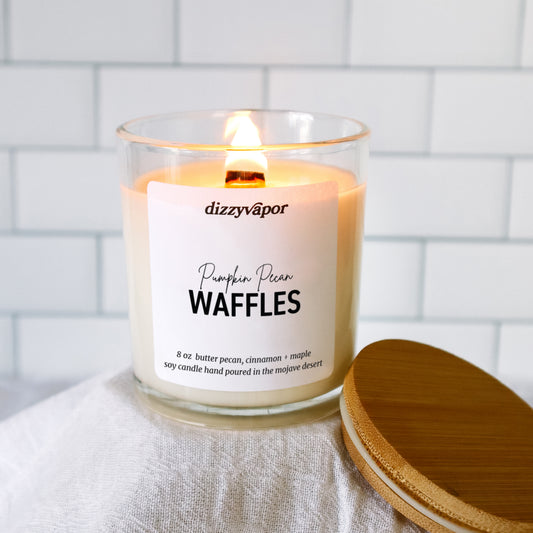 Pumpkin Pecan Waffles | Butter Pecan, Cinnamon & Maple | Hand Poured Soy Candle