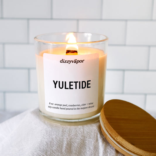 Yuletide | Orange Peel, Cranberries, Apple Cider + Wassail | Hand Poured Soy Candle