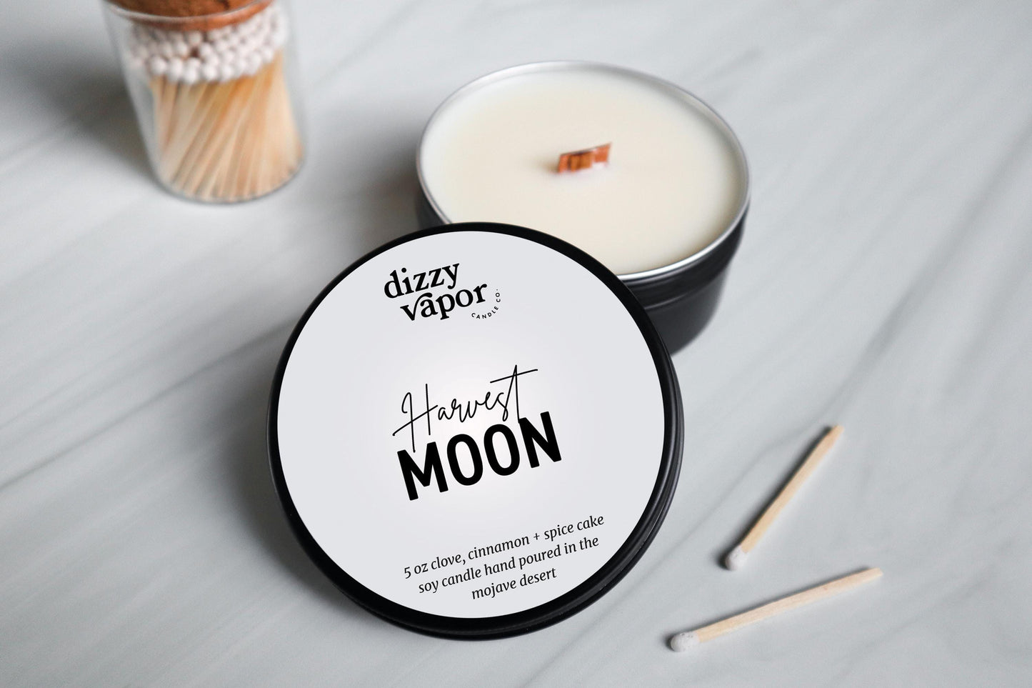 Harvest Moon 5oz Tin | Clove, Cinnamon + Buttercream Spice Cake