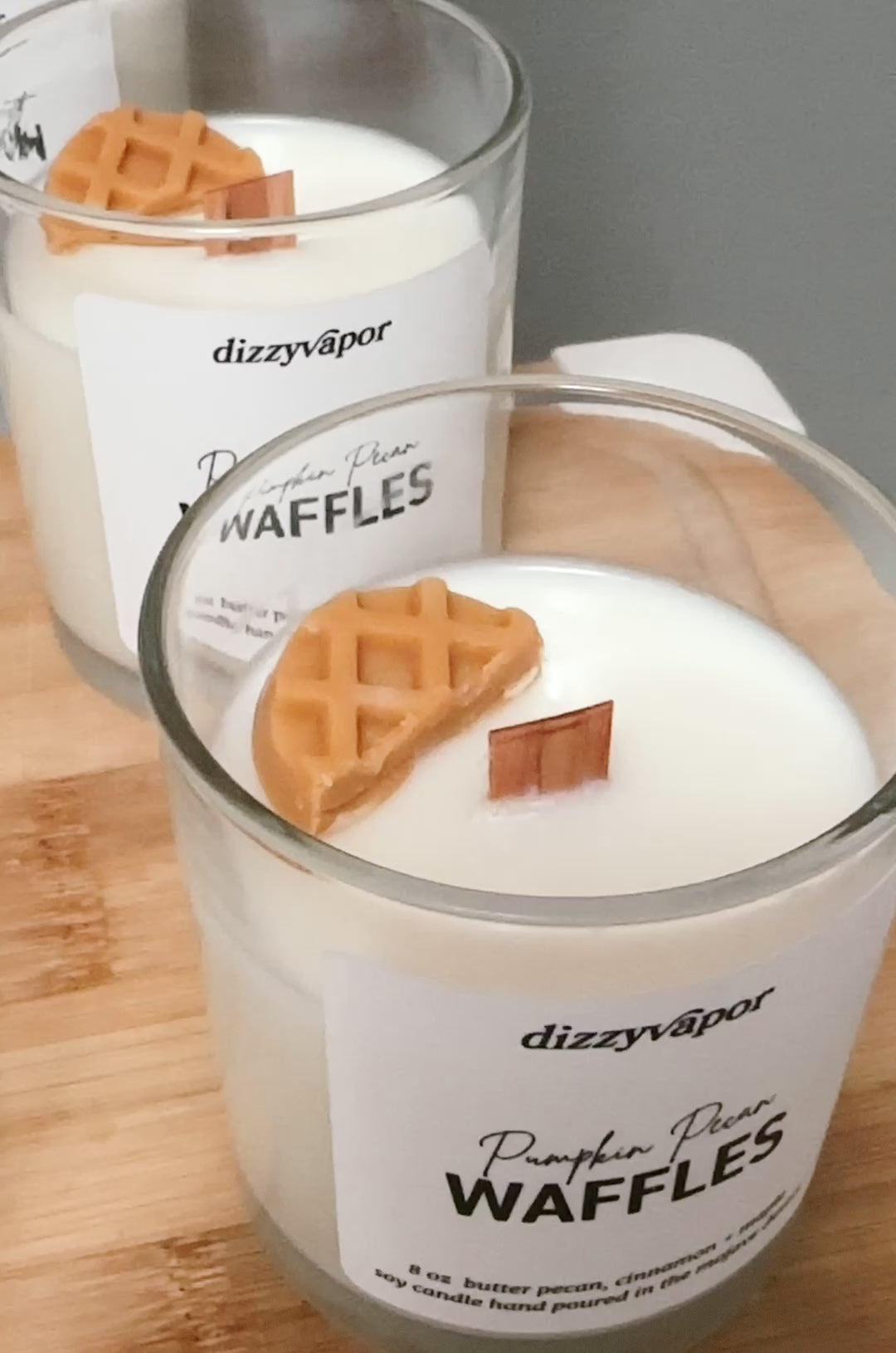 Video of pouring a candle