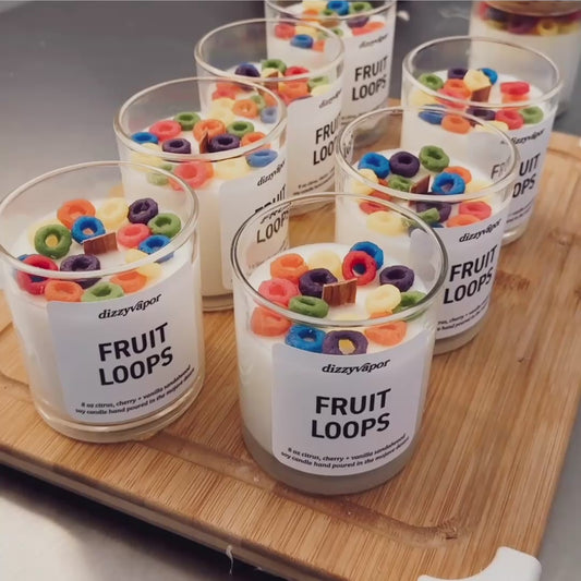 Fruit Loops | Citrus, Cherry, Vanilla Sandalwood | Hand Poured Soy Candle