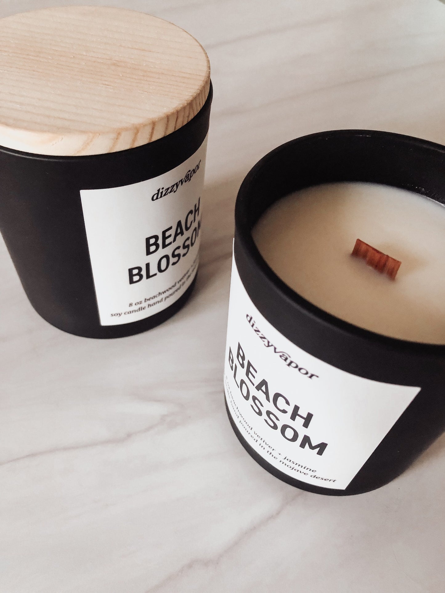 Beach Blossom | Beachwood Vetiver & Jasmine Hand Poured Soy Candle