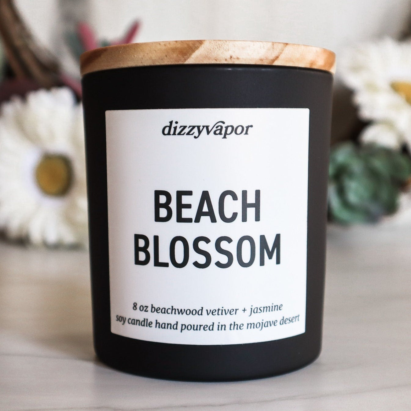 Beach Blossom | Beachwood Vetiver & Jasmine Hand Poured Soy Candle