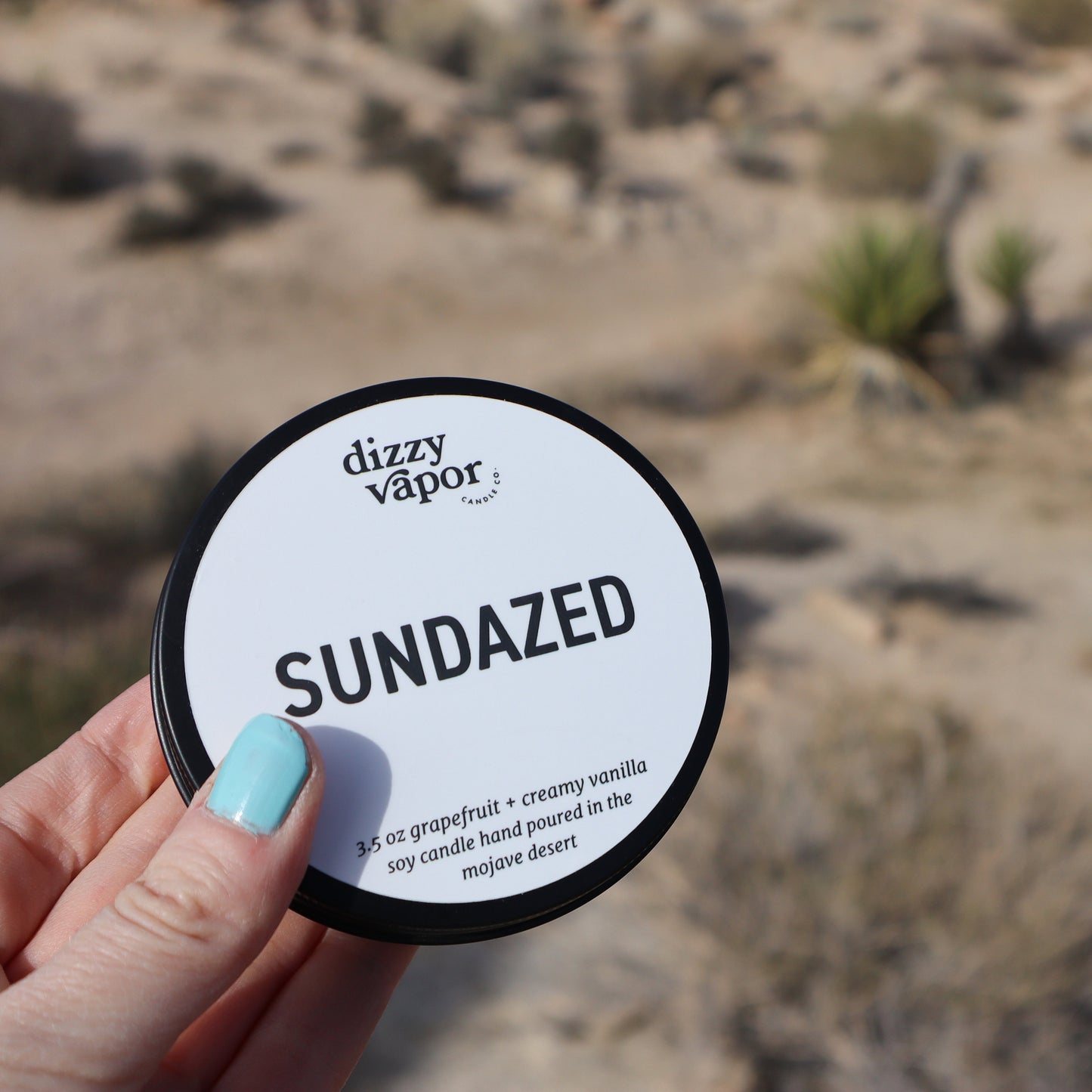 Sundazed Travel Tin | Grapefruit & Creamy Vanilla Hand Poured Soy Candle