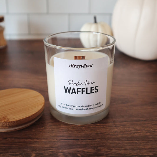 Pumpkin Pecan Waffles | Butter Pecan, Cinnamon & Maple | Hand Poured Soy Candle